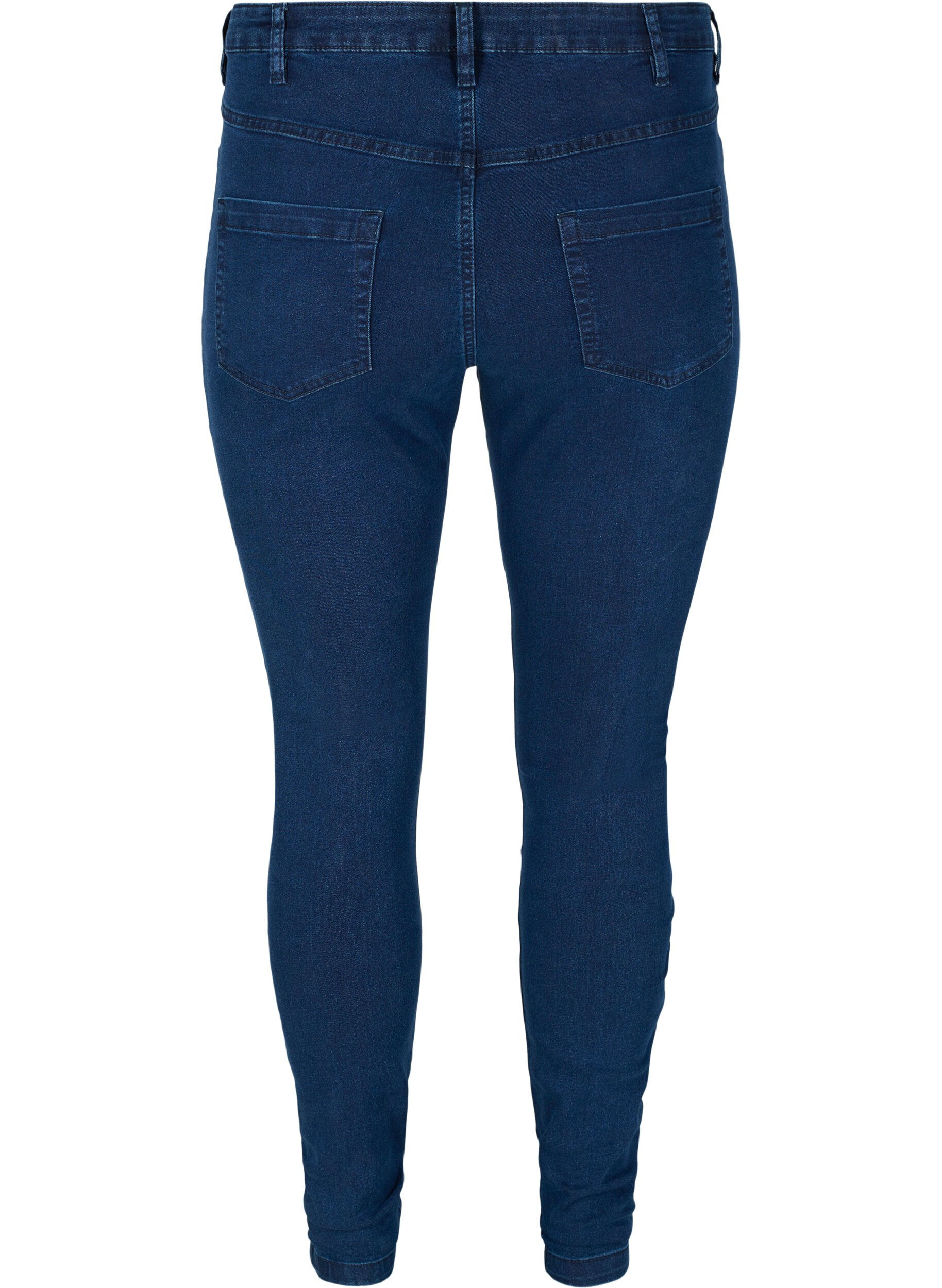 Zizzi Jean Amy super slim taille haute, Bleu, Packshot image number 1