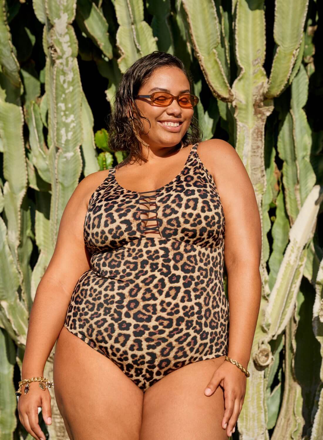 Zizzi Jupe l&eacute;opard, , Model