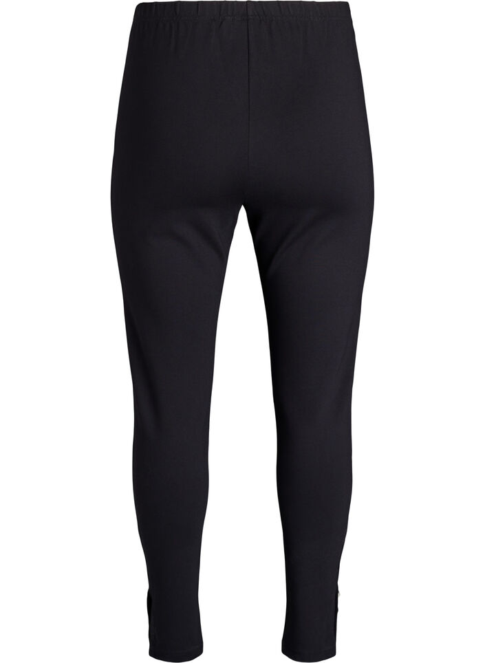 Legging avec boutons aux chevilles, Noir, Packshot image number 1