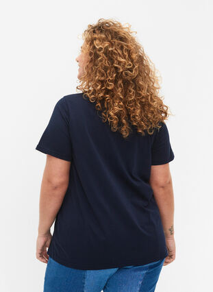 T-shirt en coton avec texte imprimé, Night Sky W. Las, Model image number 1
