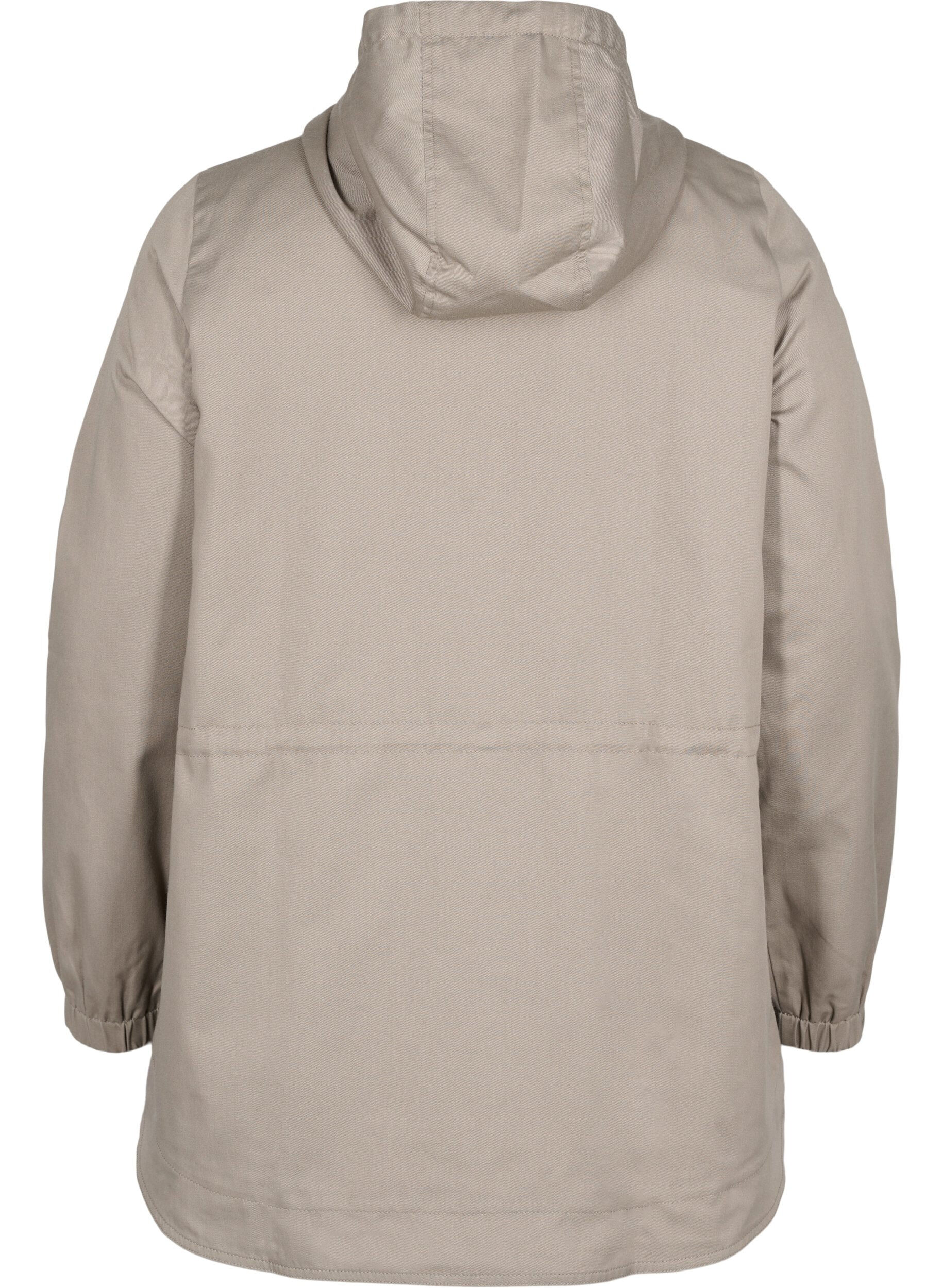 Zizzi Anorak avec capuche et poche, Moon Rock, Packshot image number 1