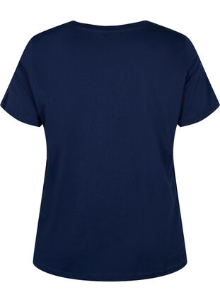 T-shirt de Noël en coton, Navy Blazer Wine, Packshot image number 1
