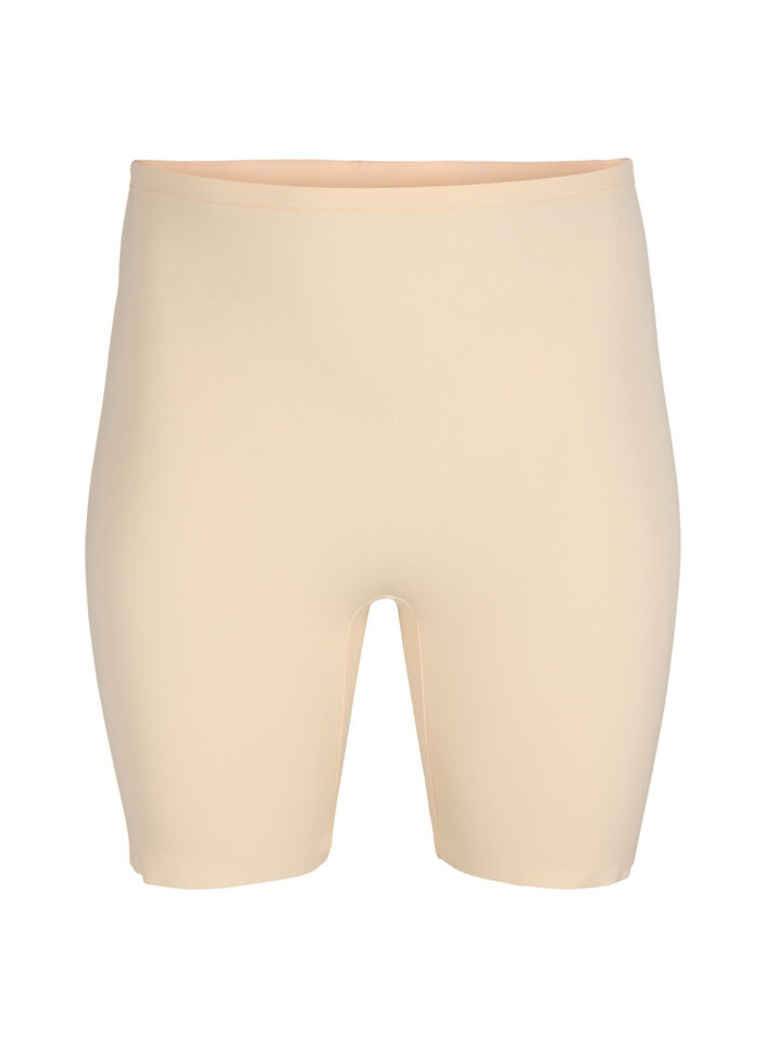 Short shapewear l&eacute;ger &agrave; taille haute, Beige, Packshot image number 0