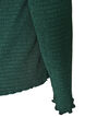 Blouse textur&eacute;e avec bords ondul&eacute;s, Vert fonc&eacute;, Packshot image number 3