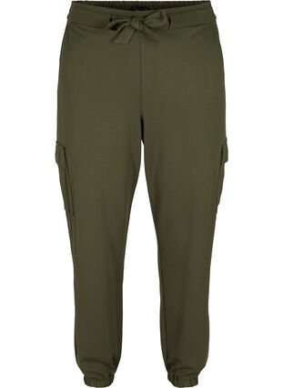 Pantalon cargo avec grandes poches, Forest Night, Packshot image number 0