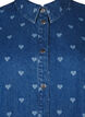 Chemise en jean avec des cœurs, L. Blue D. W. Heart, Packshot image number 2