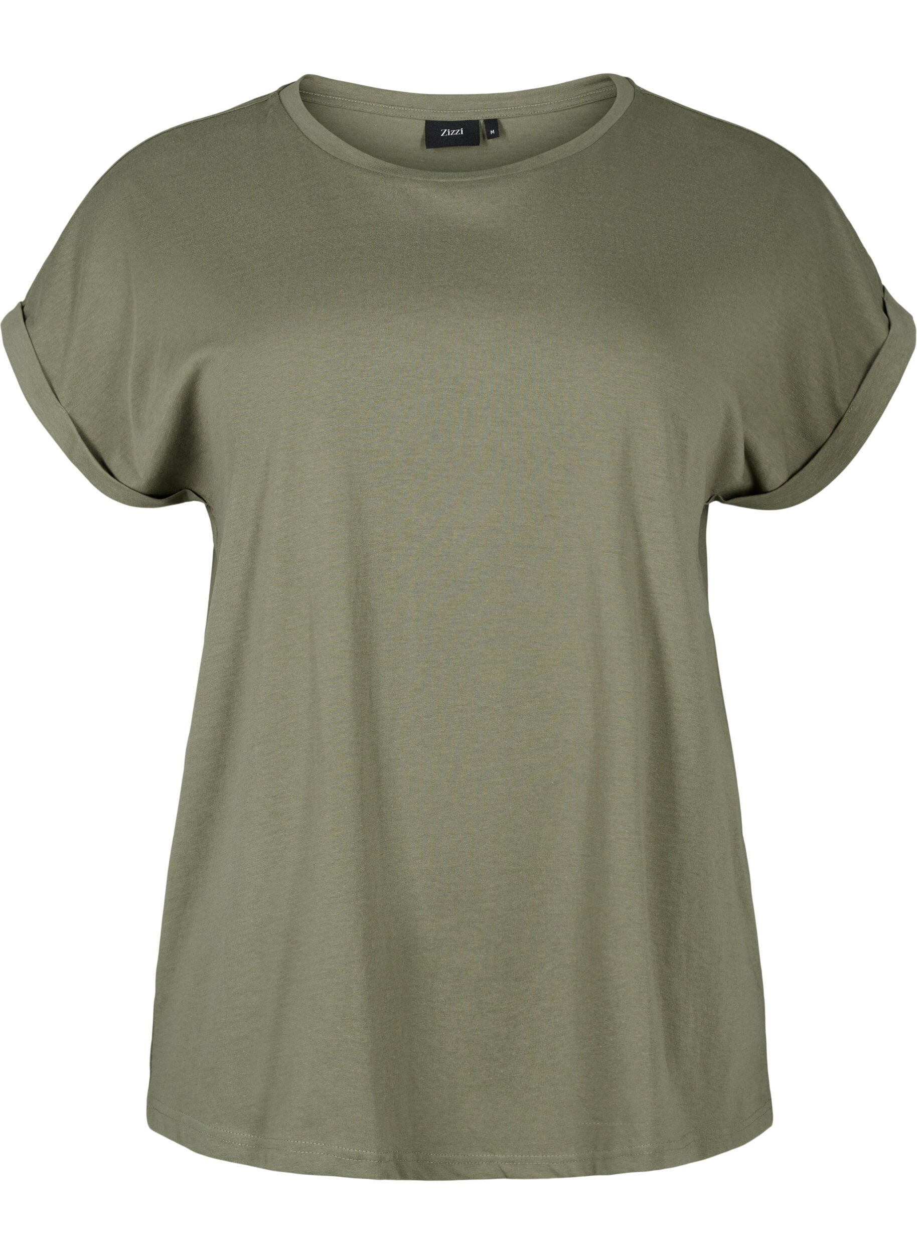 Zizzi2 packs de t-shirts &agrave; manches courtes, Vert Kaki, Packshot image number 2