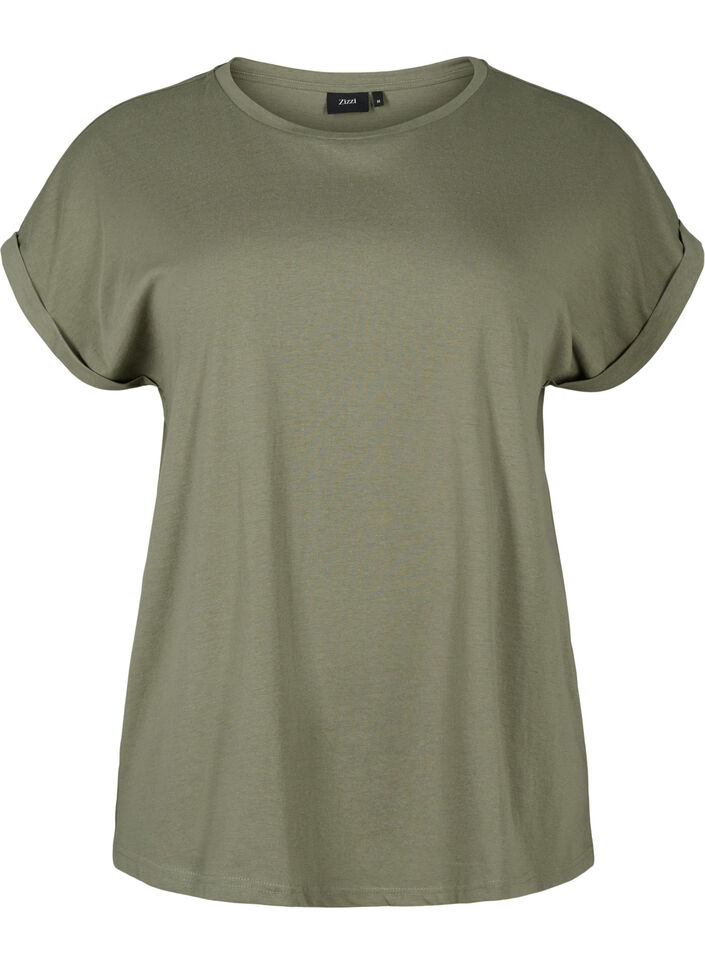 2 packs de t-shirts &agrave; manches courtes, Vert Kaki, Packshot image number 2
