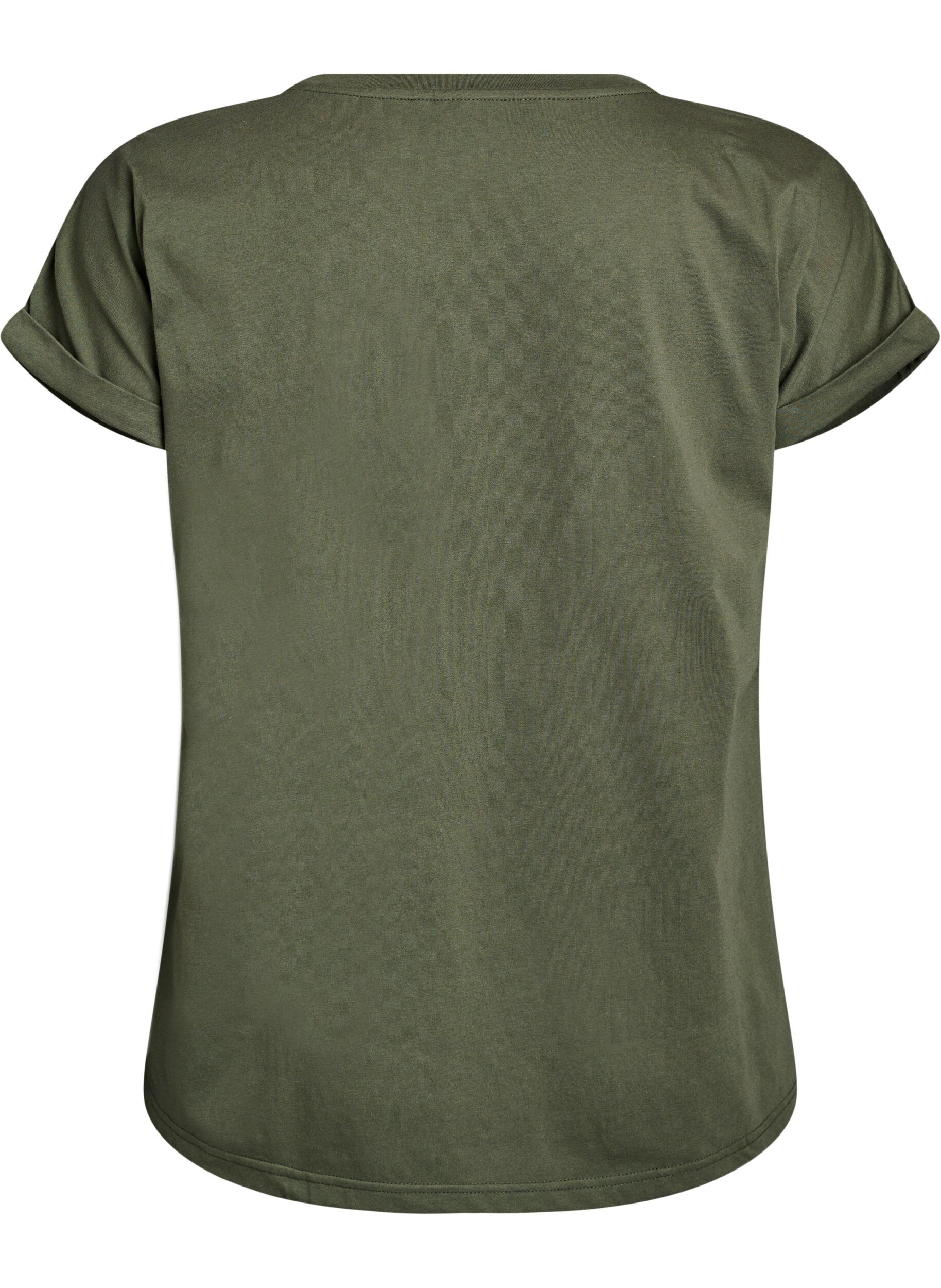 ZizziT-shirt &agrave; manches courtes en m&eacute;lange de coton, Vert, Packshot image number 1