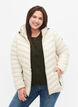 Doudoune l&eacute;g&egrave;re matelass&eacute;e &agrave; capuche, Beige, Model image number 0
