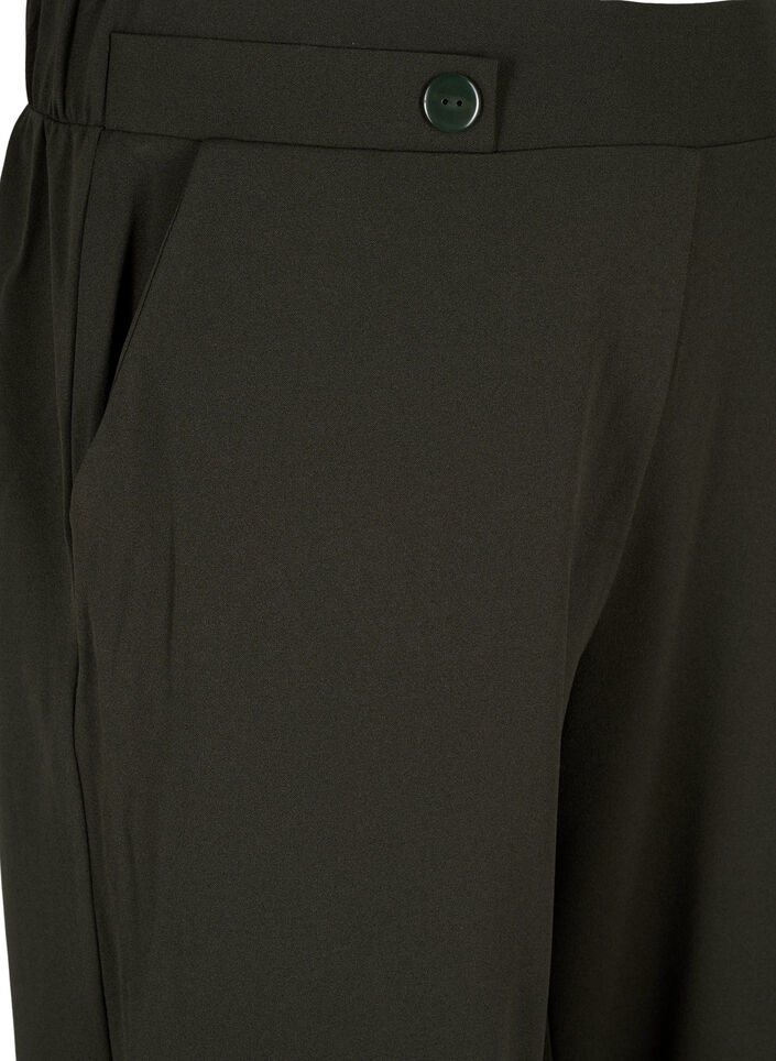 Pantalon ample avec poches, Vert fonc&eacute;, Packshot image number 2