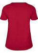 T-shirt en coton uni basique, Bordeaux, Packshot image number 1