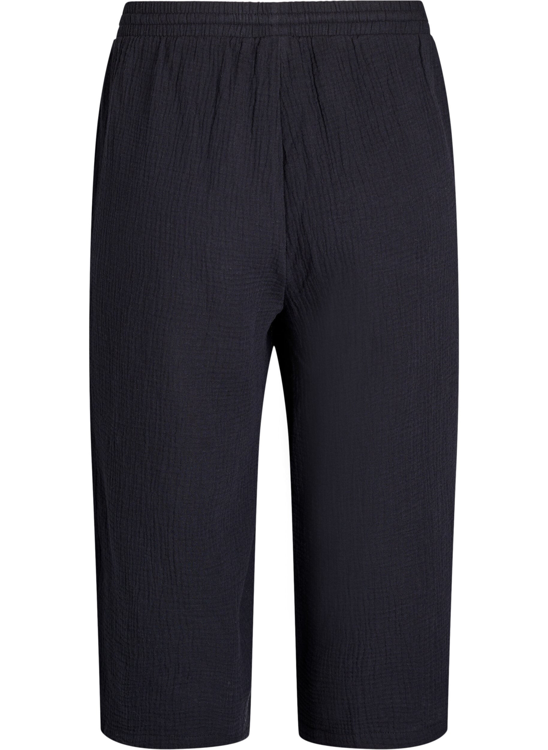 ZizziPantalon culotte taille haute, Noir, Packshot image number 1