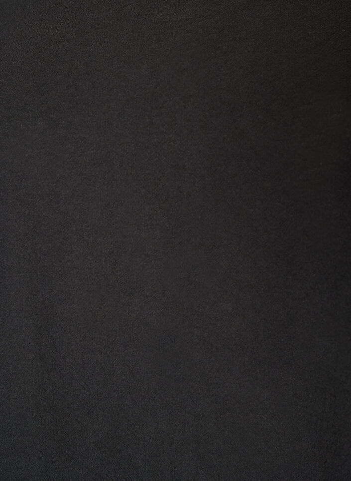 Robe en coton avec manches courtes et poches, Noir, Packshot image number 2