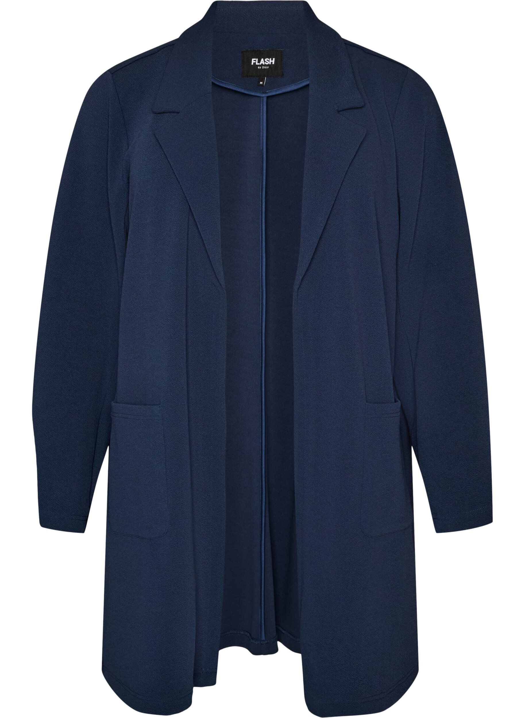 ZizziBlazer long avec des poches, Bleu, Packshot image number 0