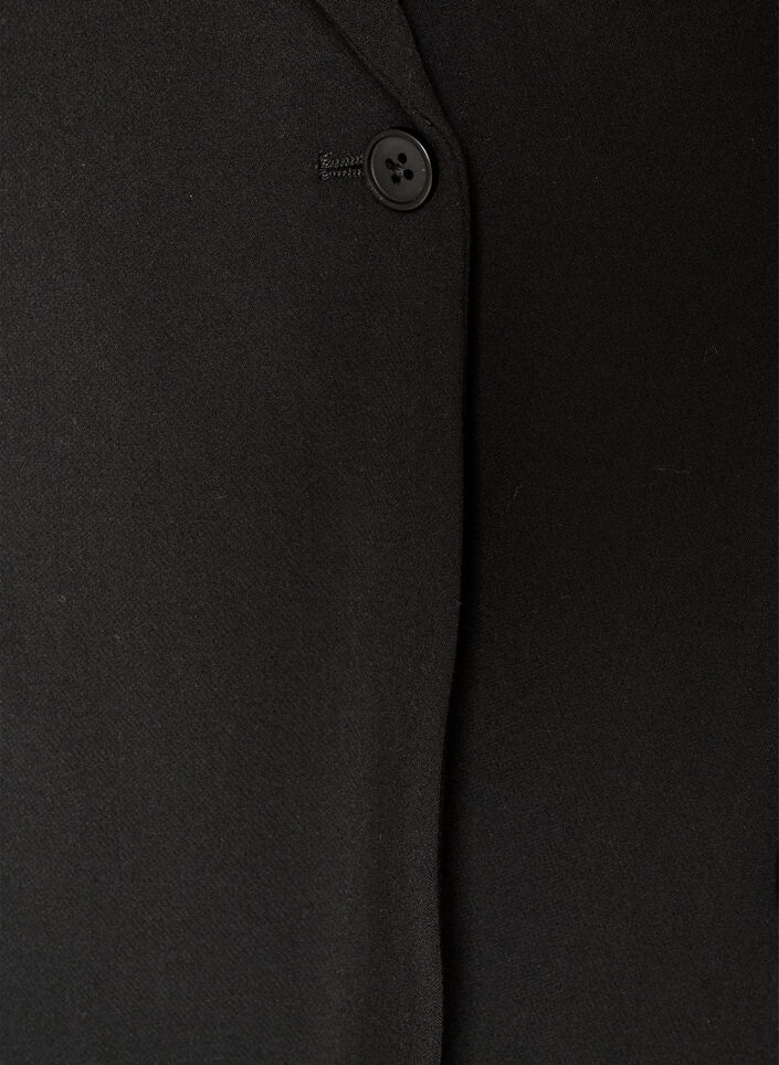 Blazer avec fente au dos et d&eacute;tail &agrave; nouer, Noir, Packshot image number 2