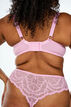 Soutien-gorge rembourré avec armatures et dentelle, Mauve, Model image number 3