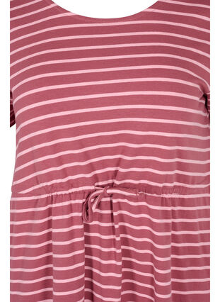 Tunique en coton à manches courtes, Apple Butter stripe, Packshot image number 2