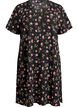 Robe &agrave; manches courtes avec col en V, Noir, Packshot image number 0