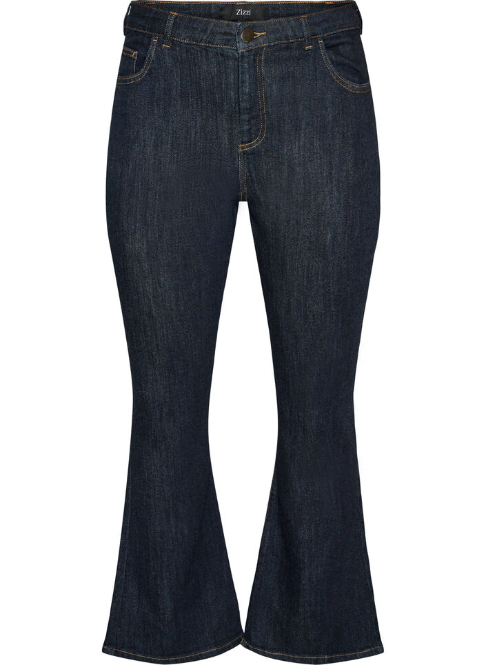 Jean bootcut taille haute Ellen, Bleu, Packshot image number 0