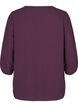 Blouse unie avec dentelle et manches 3/4, Plum Perfect, Packshot image number 1
