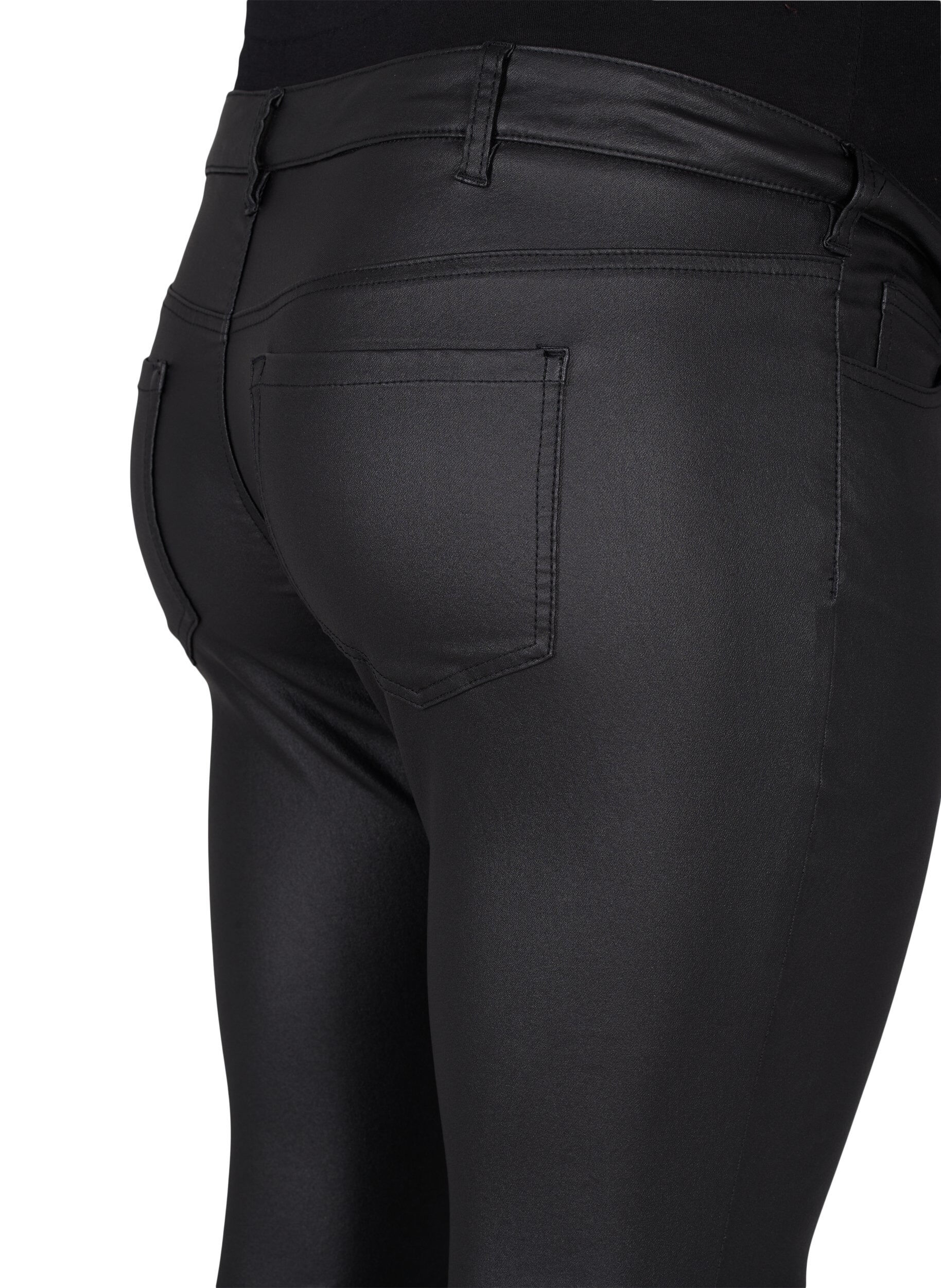 Zizzi Pantalon de grossesse rev&ecirc;tu, Noir, Packshot image number 3