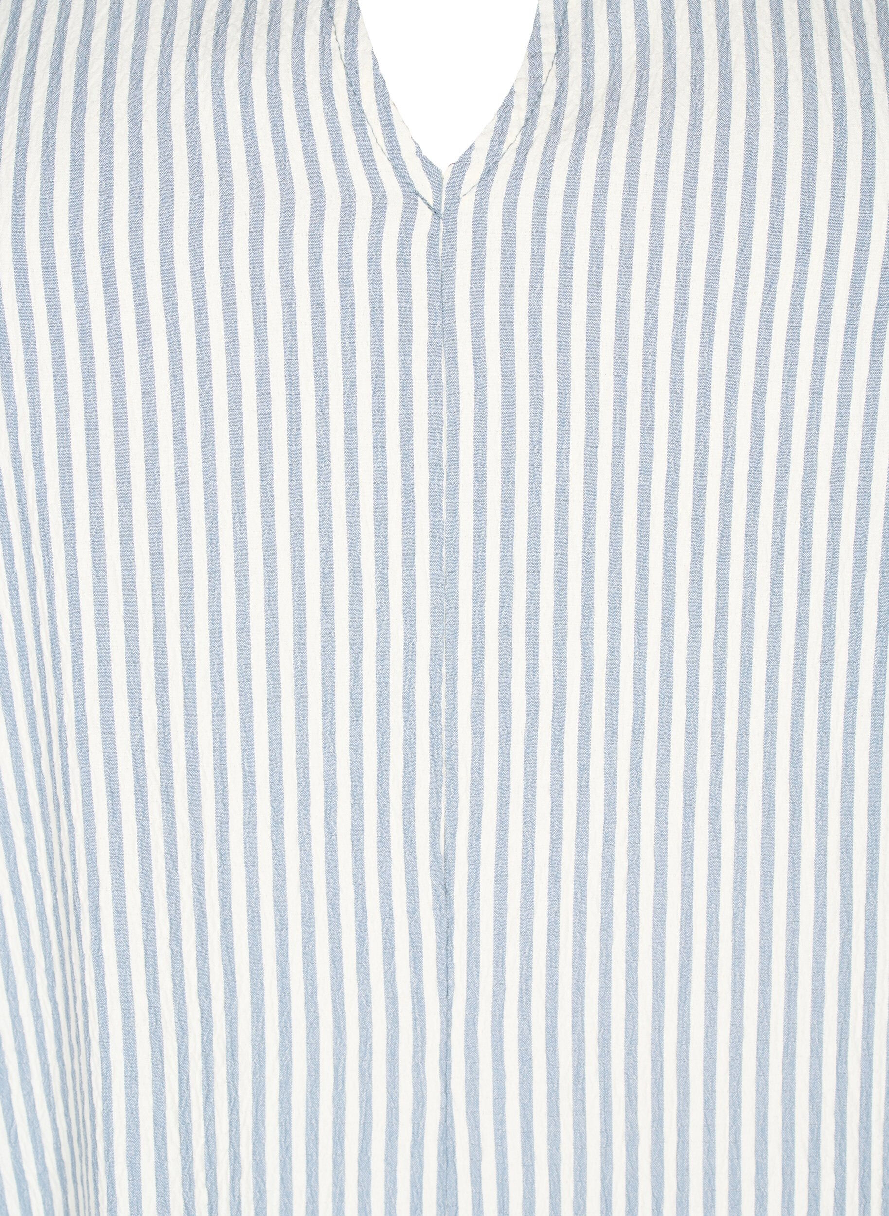 Zizzi Robe ray&eacute;e &agrave; manches 3/4, Blue Stripe, Packshot image number 2