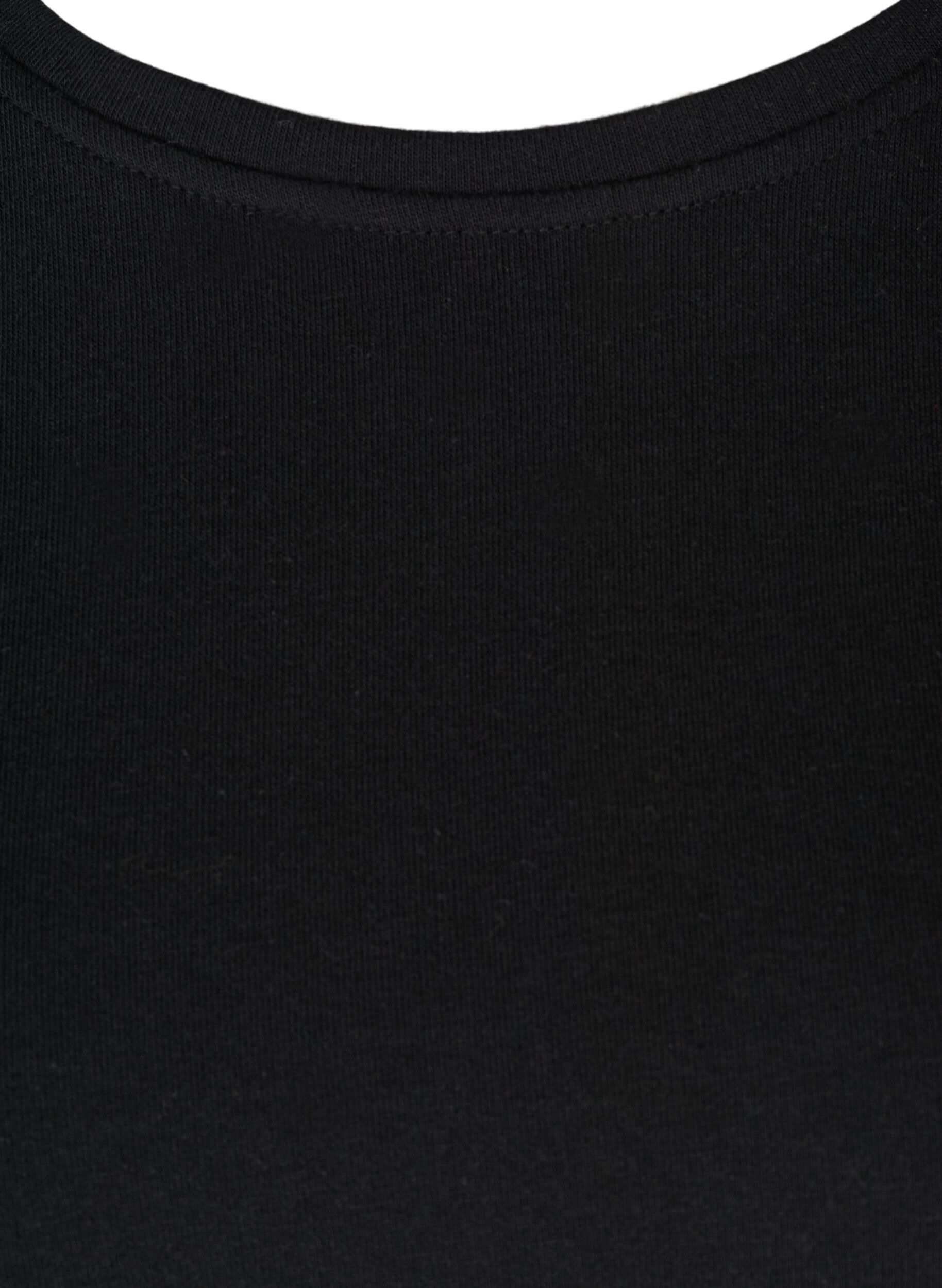 Zizzi Robe sweat-shirt, Black, Packshot image number 3