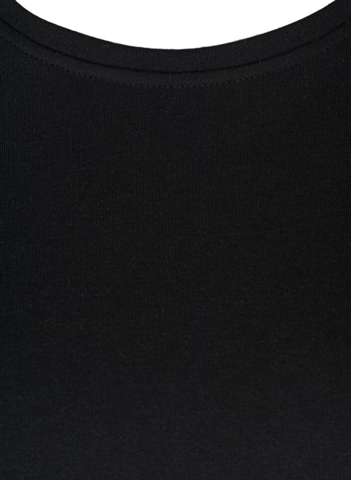 Robe sweat-shirt, Black, Packshot image number 3