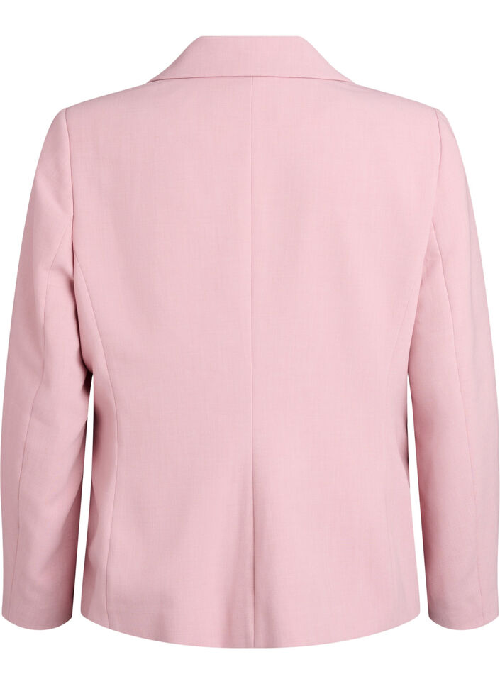 Blazer classique avec fermeture &agrave; bouton unique et poches, Rose, Packshot