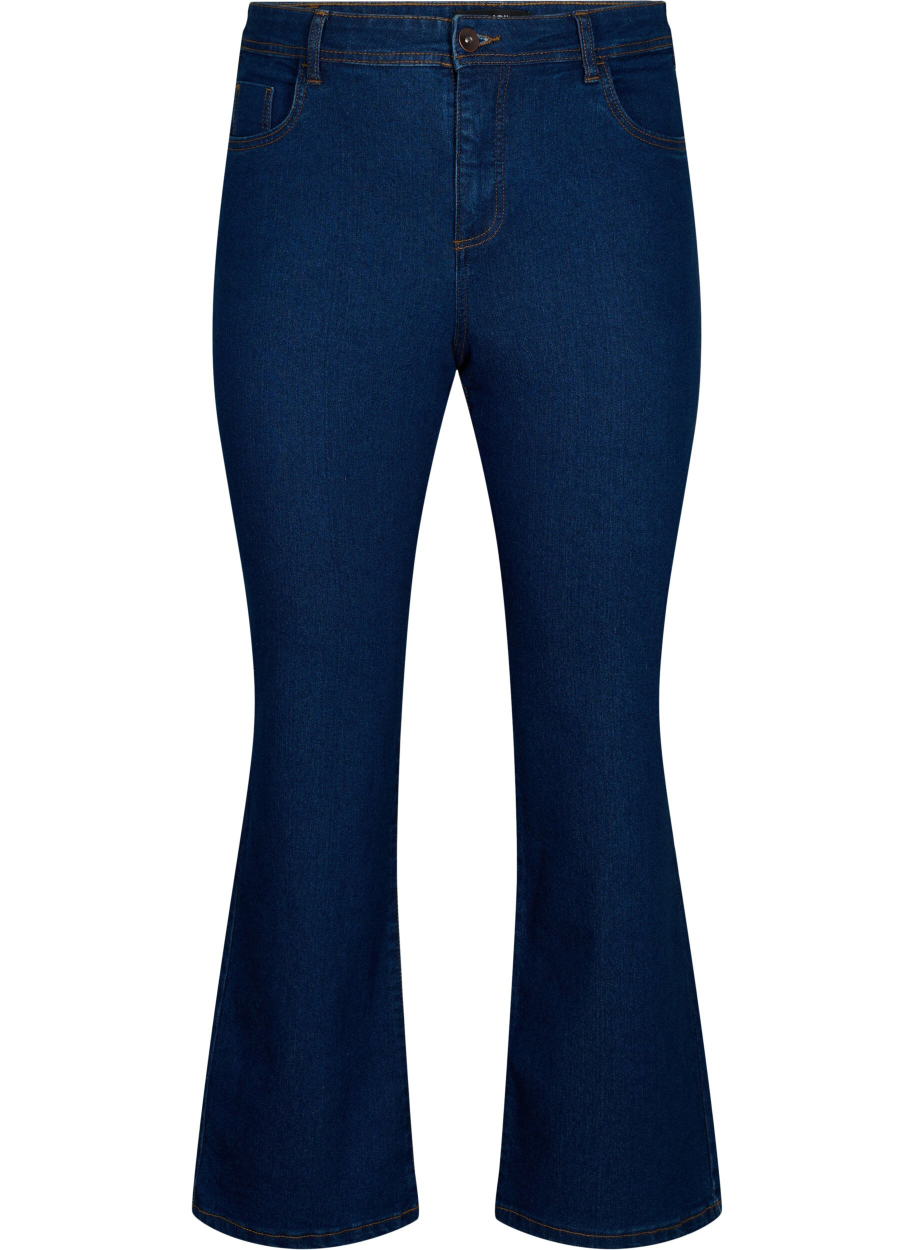 ZizziJean taille haute avec coupe bootcut, Bleu, Packshot image number 0