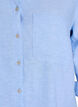 Chemise en lin et viscose avec manches 3/4, Bleu, Packshot image number 2