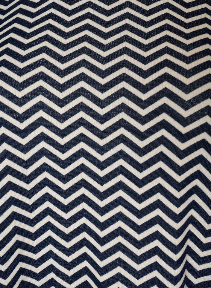 Chemisier &agrave; motifs &agrave; manches longues, Bleu, Packshot image number 2