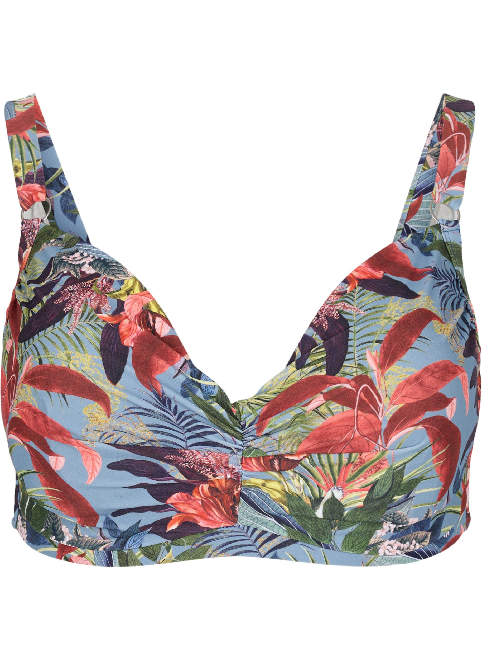 Zizzi Soutien-gorge de bikini imprim&eacute; avec armature, Citadel AOP, Packshot image number 0