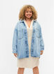 Veste en jean ample avec boutons, Light blue denim, Model image number 0