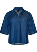 Chemisier en jean avec poche poitrine et manches coude, Bleu, Packshot image number 0