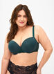 Soutien-gorge moul&eacute; en tulle, Vert fonc&eacute;, Model image number 0