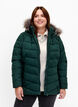 Veste courte &agrave; capuche, Vert fonc&eacute;, Model image number 0
