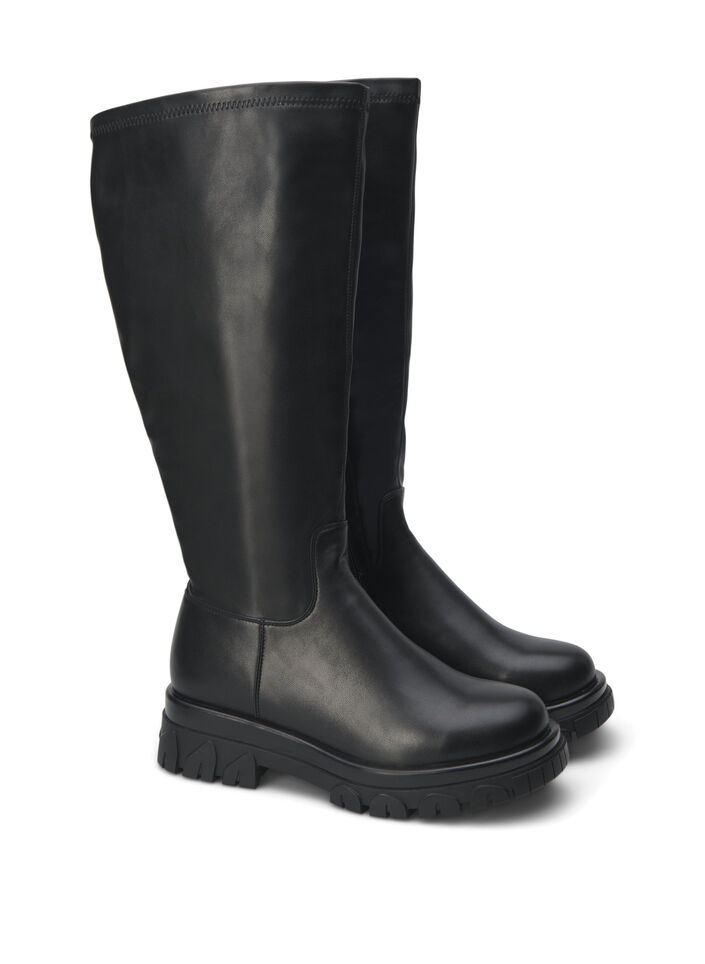Botte &agrave; tige haute, Noir, Packshot image number 1