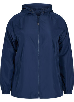 Veste courte avec capuche et ourlet inférieur réglable, Navy Blazer, Packshot image number 0