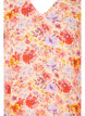 Blouse en viscose à manches courtes avec imprimé floral, Red Orange AOP, Packshot image number 2