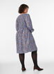 Robe smock&eacute;e en viscose &agrave; imprim&eacute; int&eacute;gral, Bleu Clair, Model image number 2