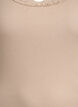 Haut avec bordure en dentelle, Beige, Packshot image number 2