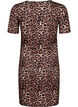 Robe ajustée à imprimé de léopard avec une découpe, Leopard AOP, Packshot image number 1