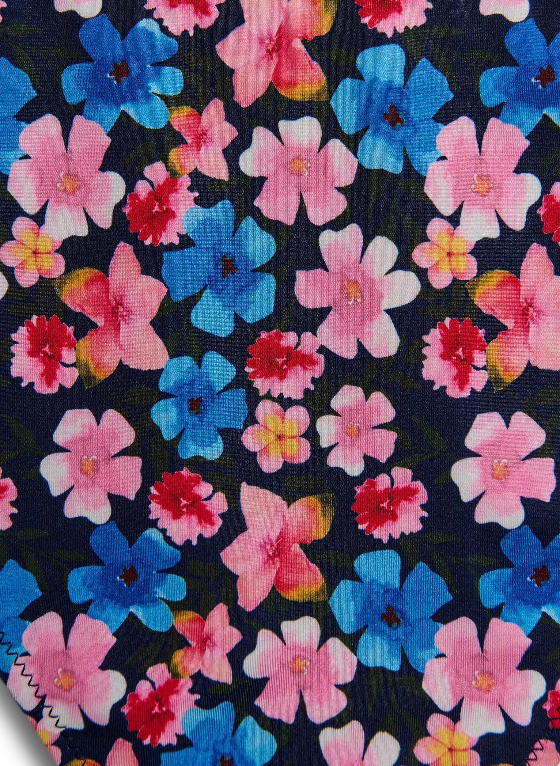 ZizziCulotte de bikini br&eacute;silienne &agrave; imprim&eacute; floral, Rose poudr&eacute;e, Packshot image number 2