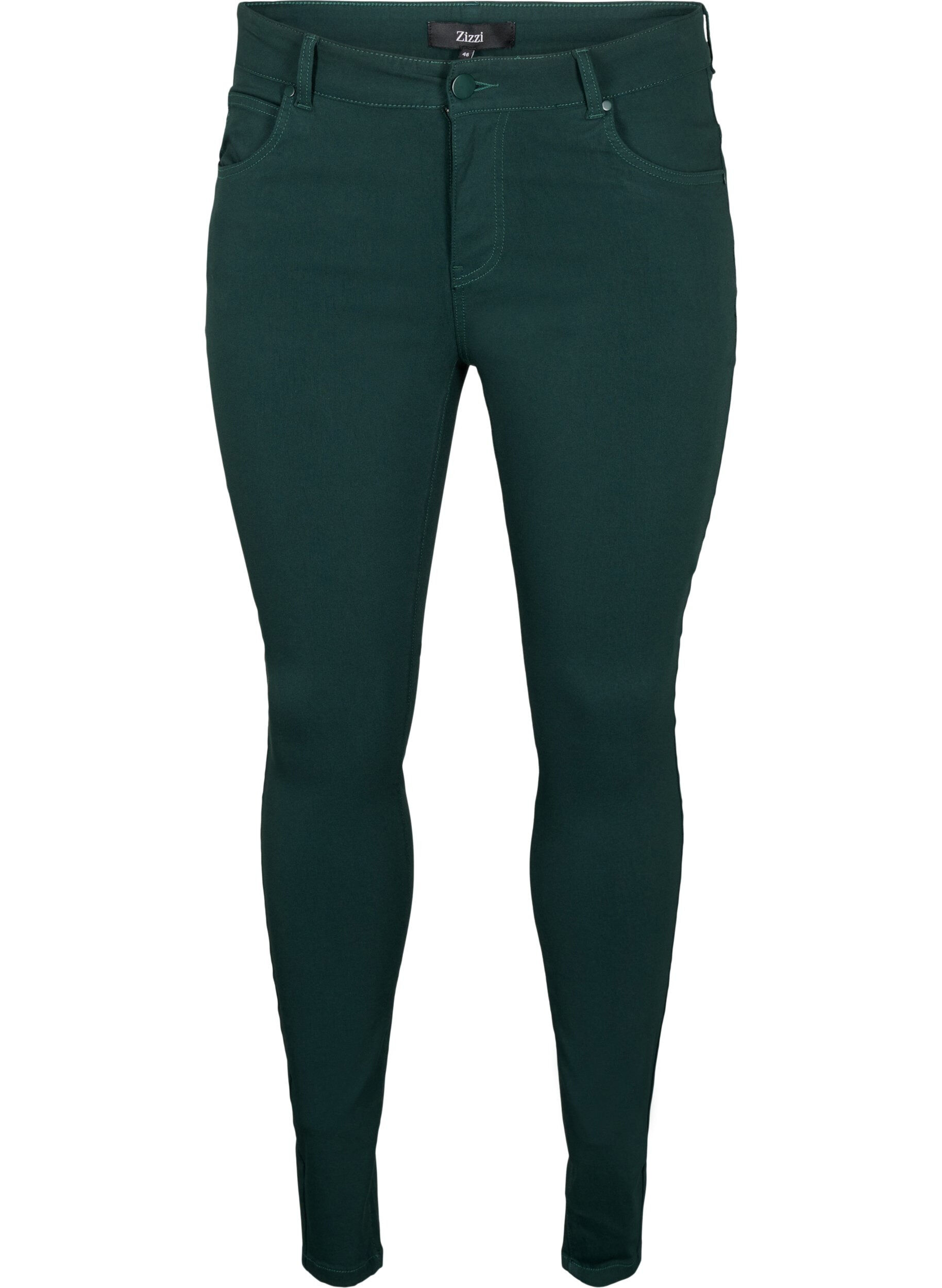 Zizzi Pantalon, Vert fonc&eacute;, Packshot image number 0