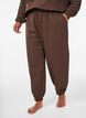 Pantalon de jogging taille haute avec poches, Marron, Model image number 2