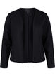 Blazer court ouvert de couleur unie, Black, Packshot image number 0