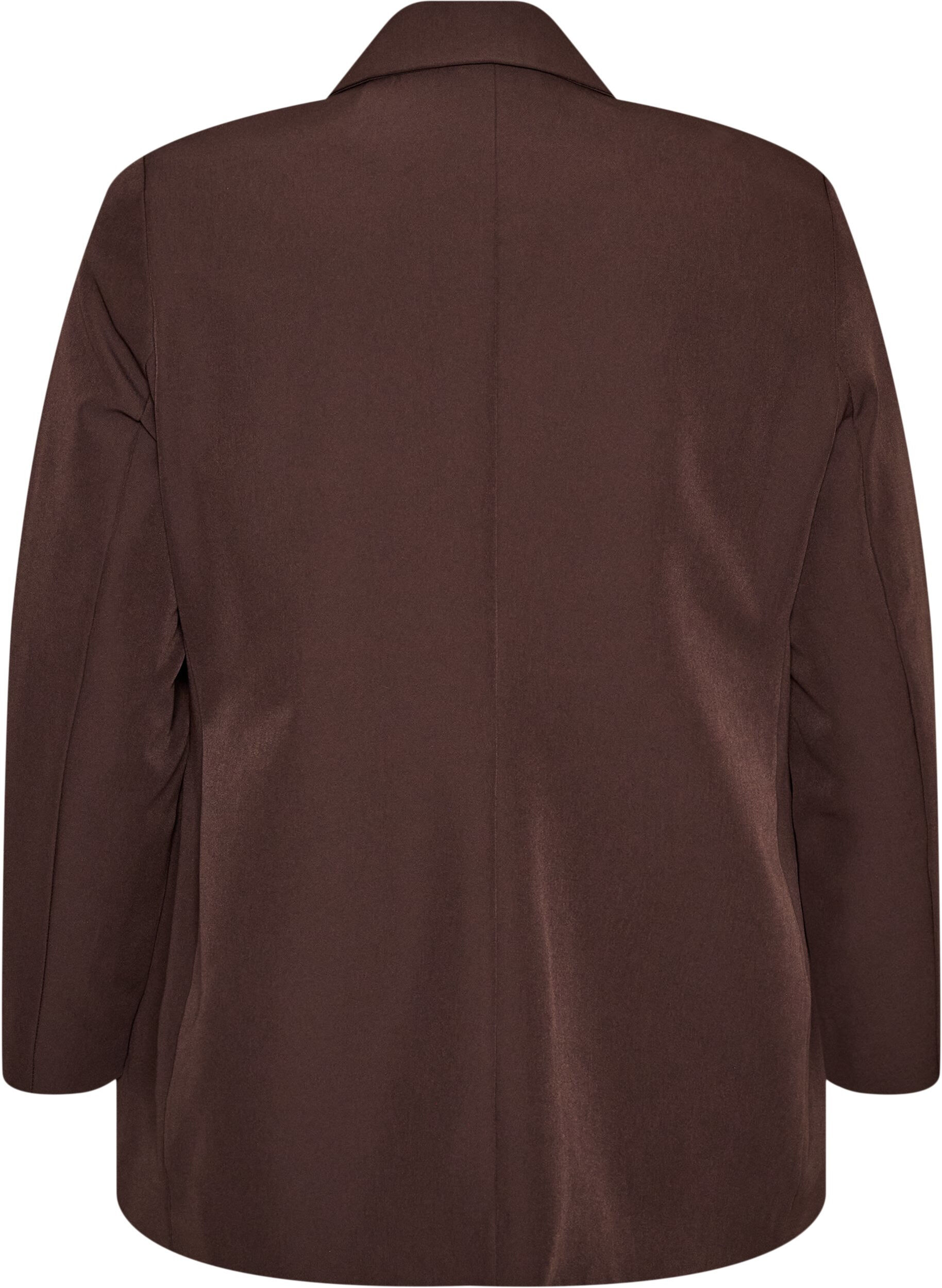 ZizziBlazer classique avec fermeture boutonn&eacute;e, Marron, Packshot image number 1