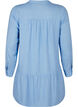 Tunique à col en V et détails froncés, Bleu Clair, Packshot image number 1